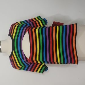 Hot Topic Rainbow Striped